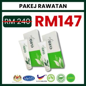 PAKEJ 2 BOTOL KRIM CLEO SAFE